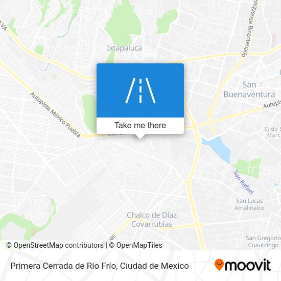 Mapa de Primera Cerrada de Río Frío