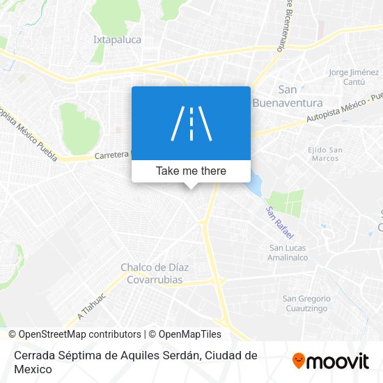 Cerrada Séptima de Aquiles Serdán map
