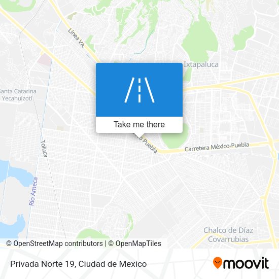Privada Norte 19 map