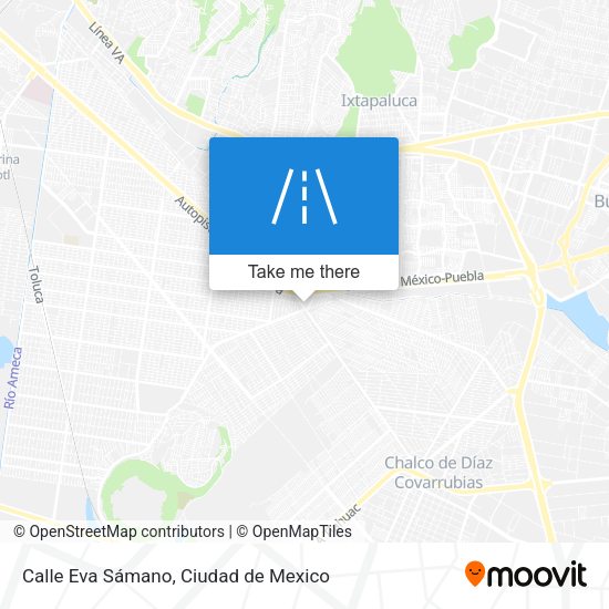 Mapa de Calle Eva Sámano