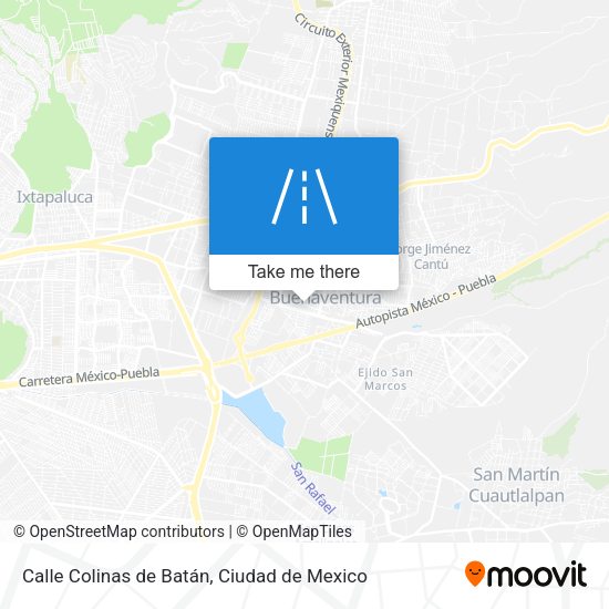 Mapa de Calle Colinas de Batán