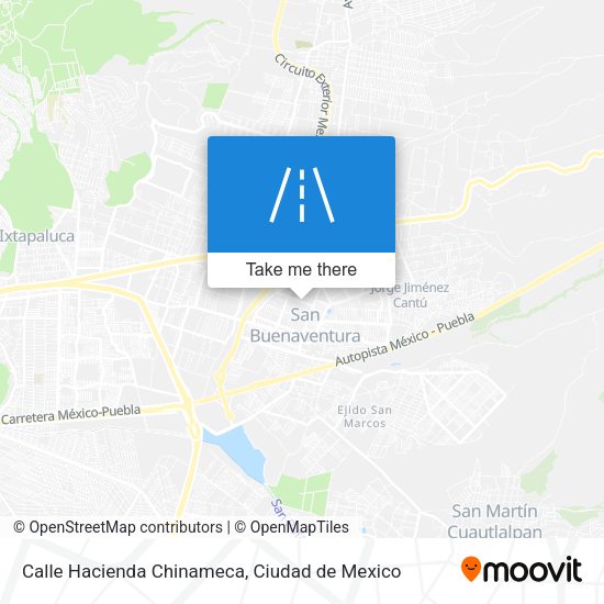 Mapa de Calle Hacienda Chinameca