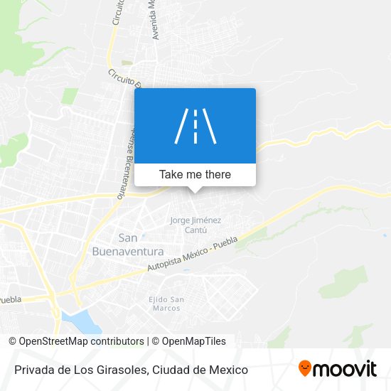 Mapa de Privada de Los Girasoles