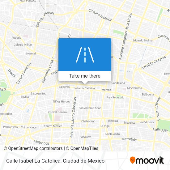 Mapa de Calle Isabel La Católica