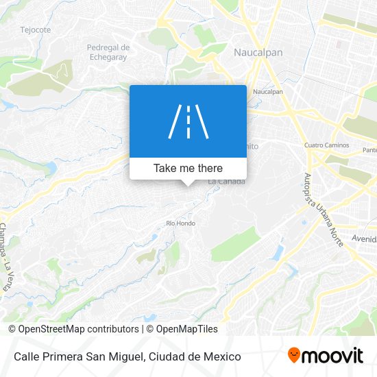Calle Primera San Miguel map