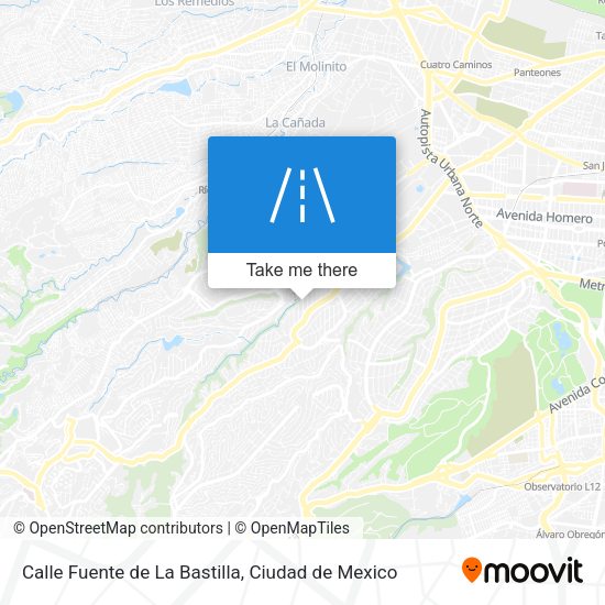 Calle Fuente de La Bastilla map