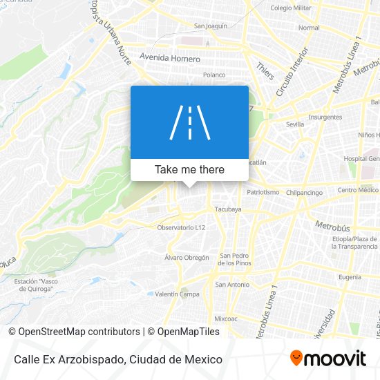 Calle Ex Arzobispado map