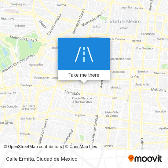 Mapa de Calle Ermita