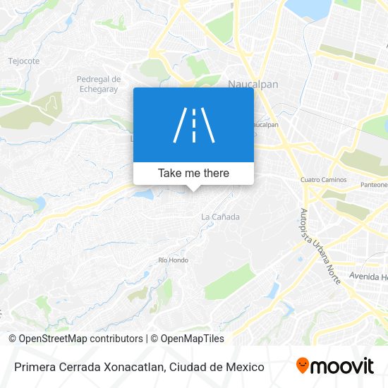 Primera Cerrada Xonacatlan map