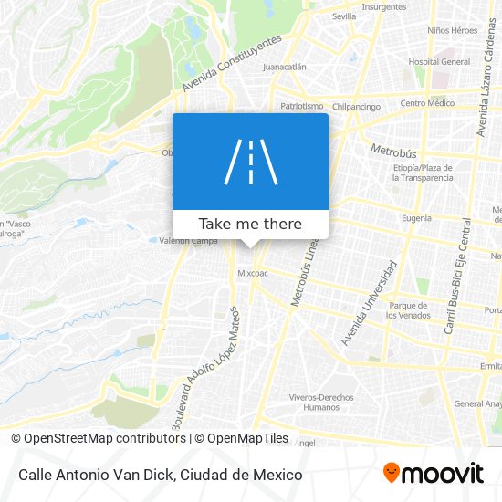 Calle Antonio Van Dick map