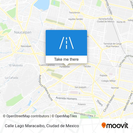 Mapa de Calle Lago Maracaibo