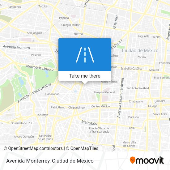 Mapa de Avenida Monterrey