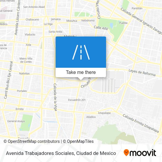Avenida Trabajadores Sociales map