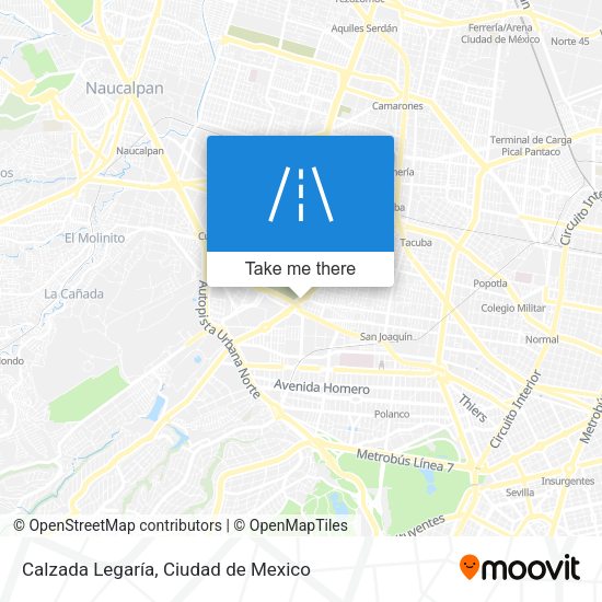 Calzada Legaría map