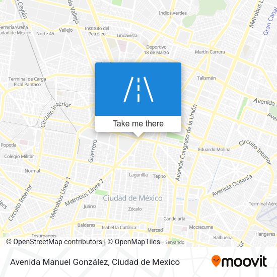 Avenida Manuel González map