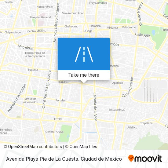 Avenida Playa Pie de La Cuesta map