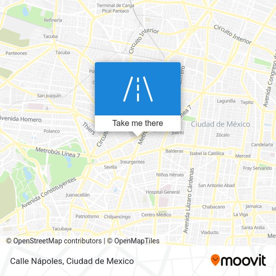 Calle Nápoles map