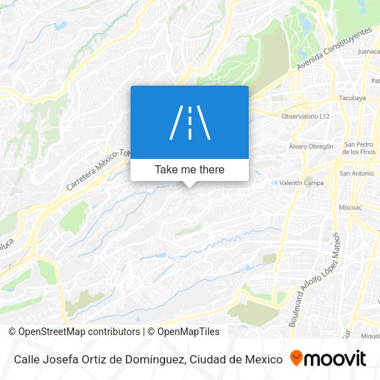 Mapa de Calle Josefa Ortiz de Domínguez