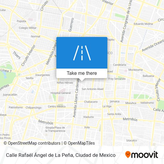 Calle Rafaél Ángel de La Peña map