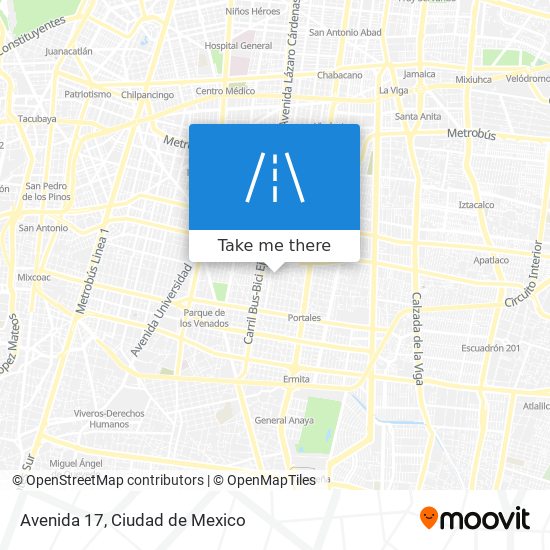 Avenida 17 map