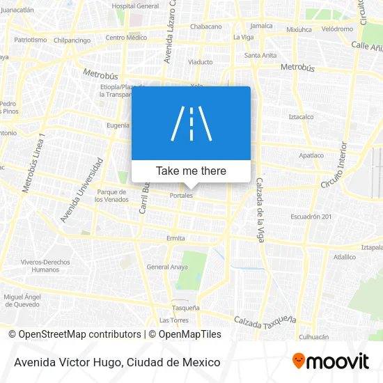 Mapa de Avenida Víctor Hugo