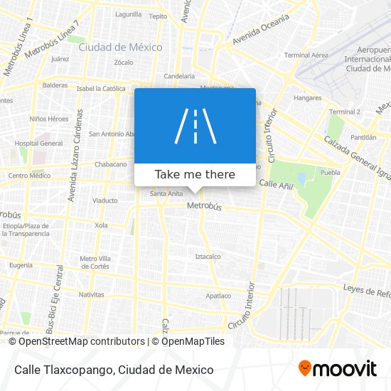 Mapa de Calle Tlaxcopango