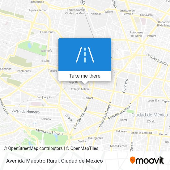 Avenida Maestro Rural map