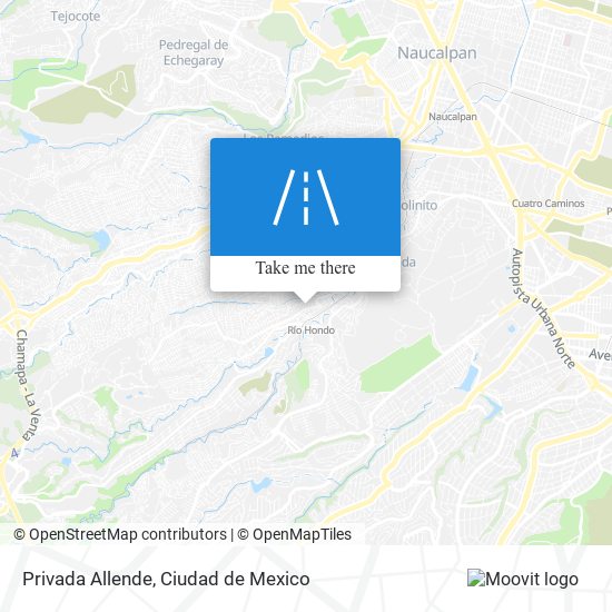 Mapa de Privada Allende