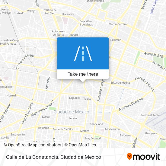 Calle de La Constancia map