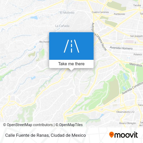 Mapa de Calle Fuente de Ranas