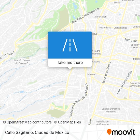 Calle Sagitario map