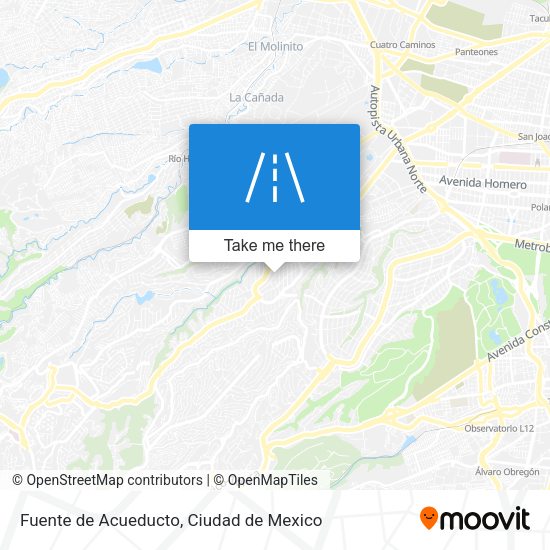 Mapa de Fuente de Acueducto