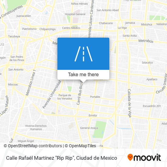 Mapa de Calle Rafaél Martínez "Rip Rip"