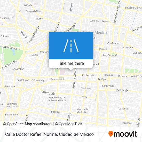 Mapa de Calle Doctor Rafaél Norma