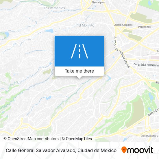 Calle General Salvador Alvarado map
