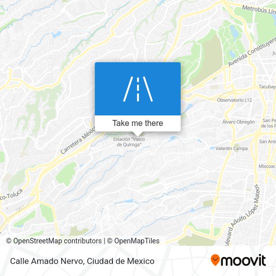 Mapa de Calle Amado Nervo
