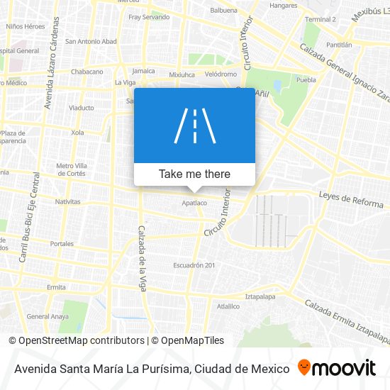 Mapa de Avenida Santa María La Purísima