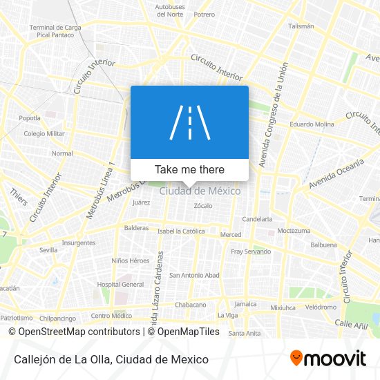 Mapa de Callejón de La Olla