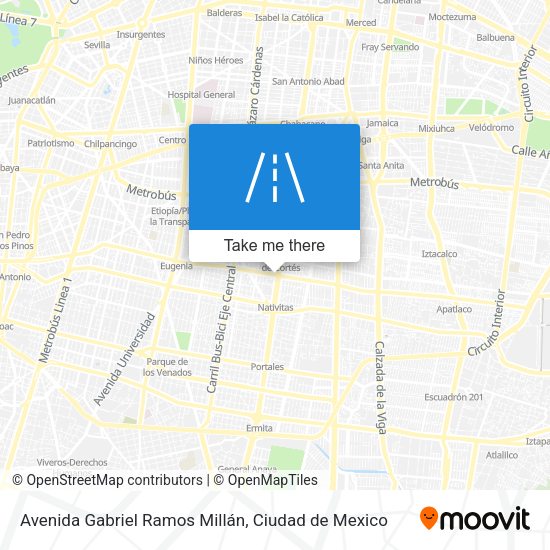 Mapa de Avenida Gabriel Ramos Millán