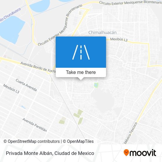 Privada Monte Albán map