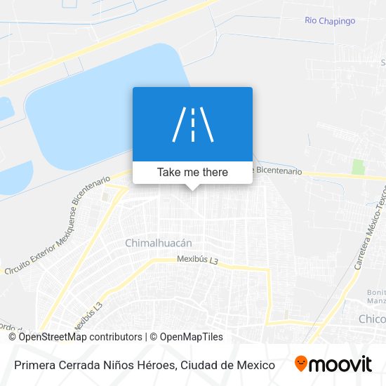Primera Cerrada Niños Héroes map