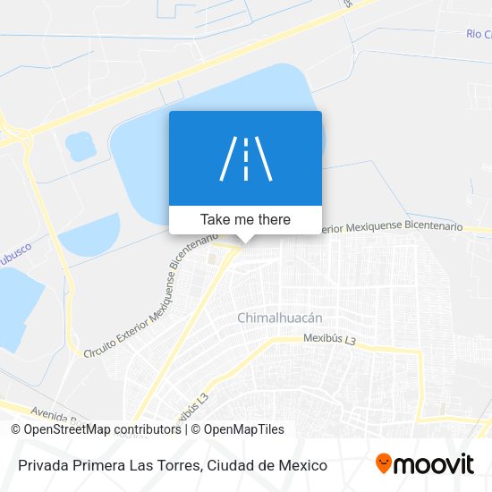 Mapa de Privada Primera Las Torres