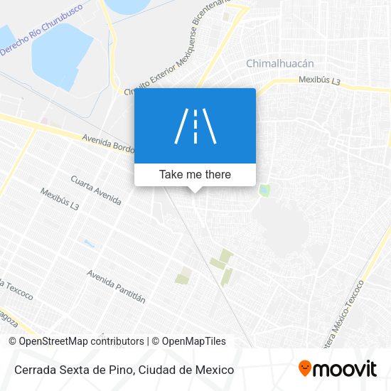 Cerrada Sexta de Pino map
