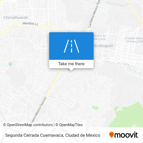 Segunda Cerrada Cuernavaca map