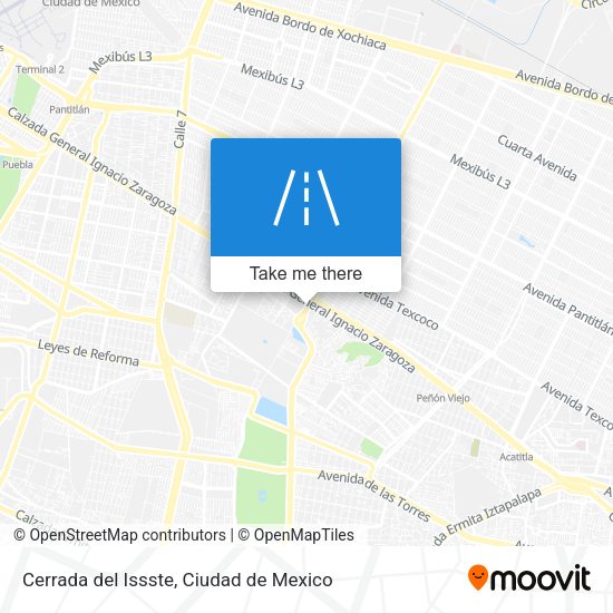 Cerrada del Issste map