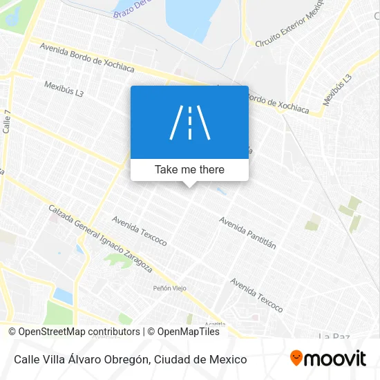 Mapa de Calle Villa Álvaro Obregón