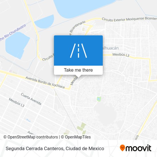 Segunda Cerrada Canteros map