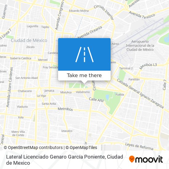 Lateral Licenciado Genaro García Poniente map