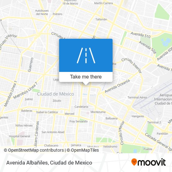 Avenida Albañiles map