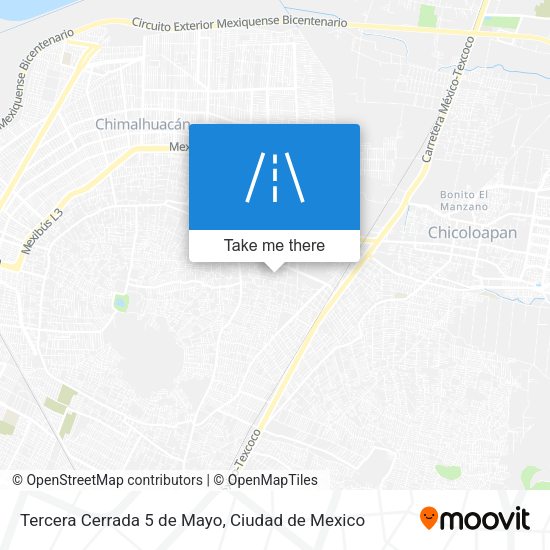 Mapa de Tercera Cerrada 5 de Mayo